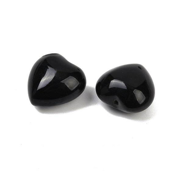 1919g Półprodukt do wyrobu biżuterii serce onyks kamień naturalny