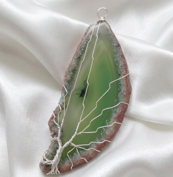 2322a Zawieszka agat kamień naturalny 1 sztuka