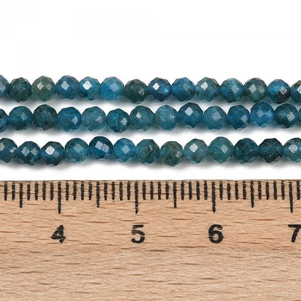 sz17 Apatyt kamień naturalny fasetowany, 3,5mm sznur 38cm