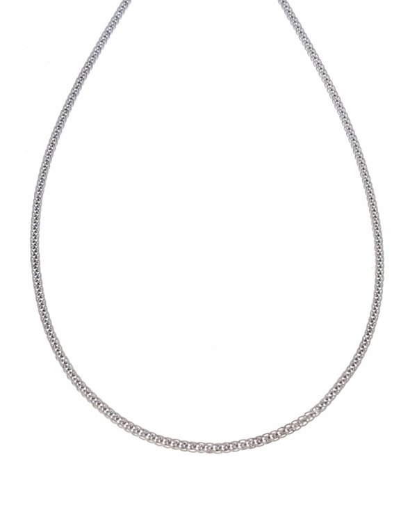 2831 Srebrny łańcuszek 45cm 2mm stal chirurgiczna 316L nierdzewna 