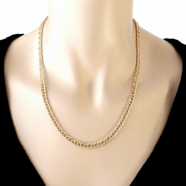 1270 Złoty łańcuszek 50cm 5mm pozłacany 18k Xuping 
