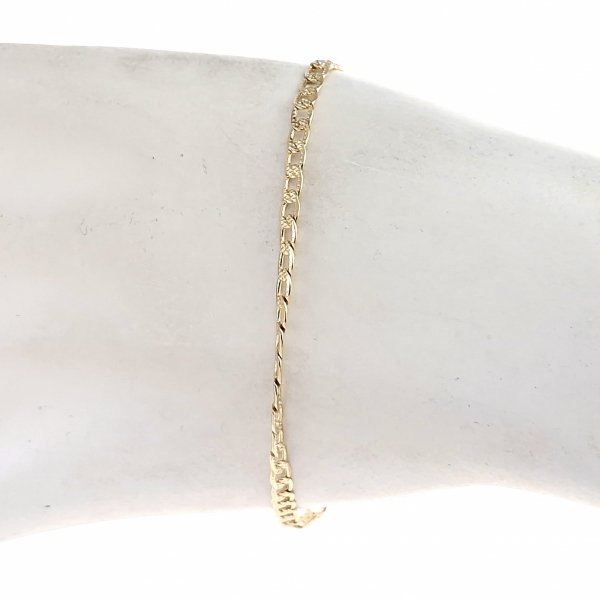 3842 Bransoletka elegancka złota 19cm pozłacana 14k 