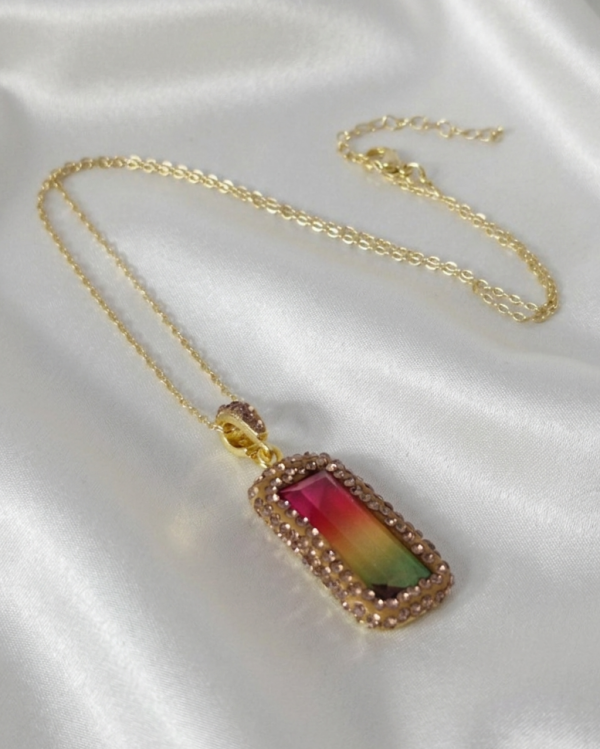 3260 Naszyjnik biżuteria królewska 45+5cm pozłacany 14k