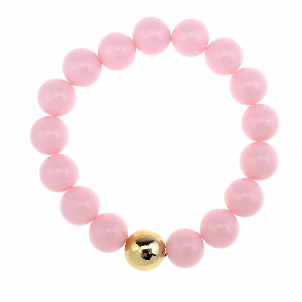 1984 Bransoletka koraliki akrylowe na gumce jubilerskiej