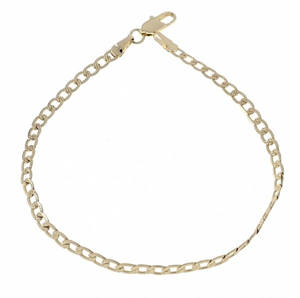 3842 Bransoletka elegancka złota 19cm pozłacana 14k 