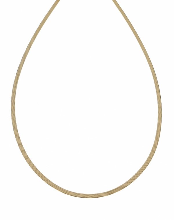 2586 Złoty łańcuszek 45cm 2,5mm stal chirurgiczna 316L żmijka