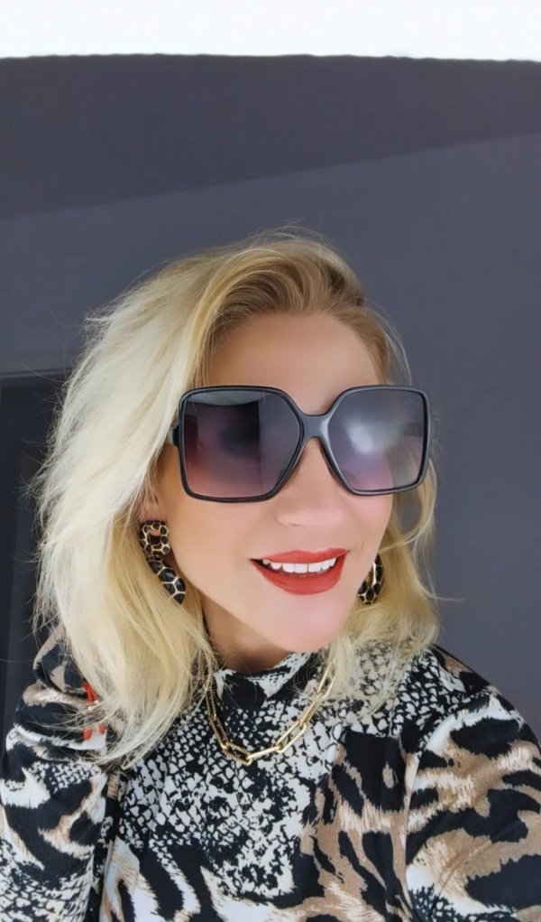 ok17  Damskie okulary przeciwsłoneczne muchy ozdobne