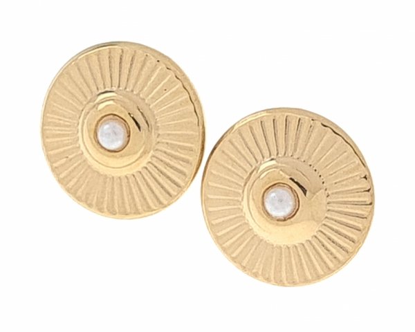 3575c Złote kolczyki pozłacane 18k Xuping wtyczki wtykane sztyfty