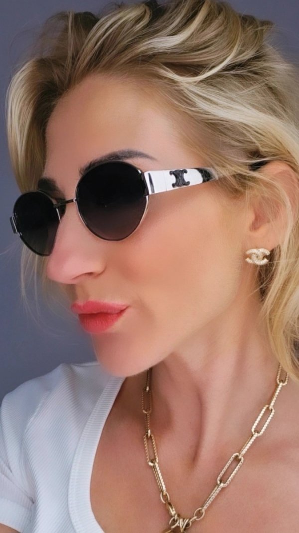 ok63 Damskie okulary przeciwsłoneczne muchy ozdobne UV400
