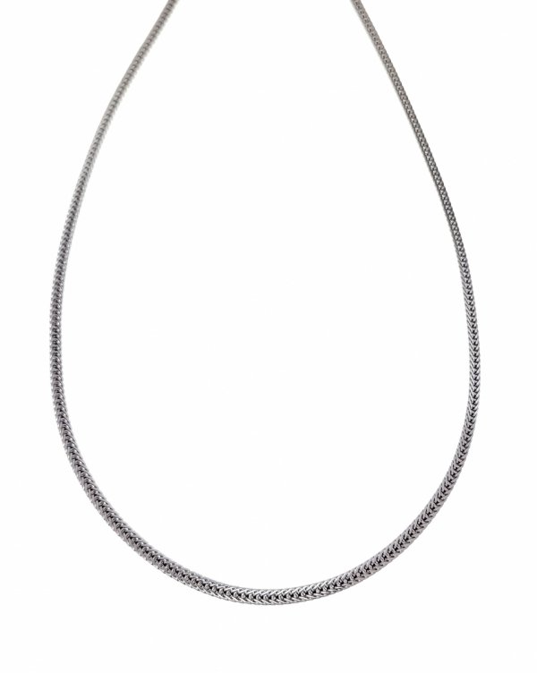 4841 Srebrny łańcuszek naszyjnik 50cm stal chirurgiczna 316L celebrytka 