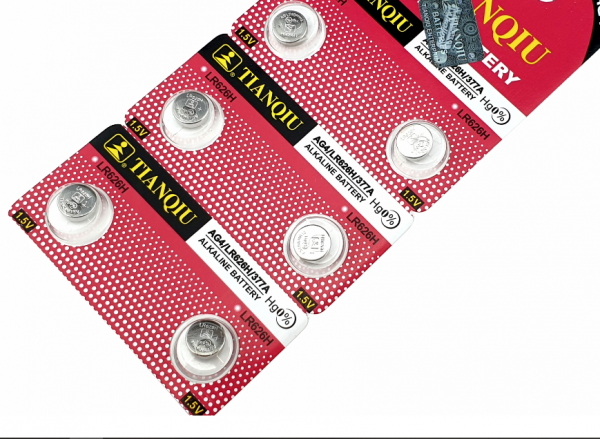 4425 1x BATERIA DO ZEGARKÓW ALKALICZNA TIANQIU AG4 LR626 377 SR626 177 1.5V