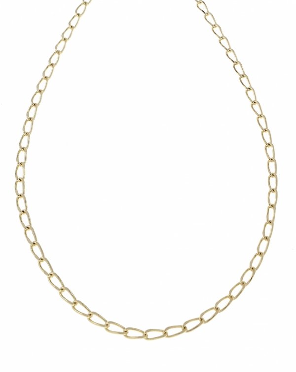0114 Złoty łańcuszek celebrytka 44cm naszyjnik pozłacany 14K 