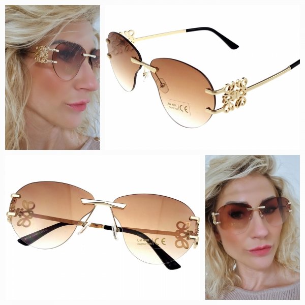 ok33 Damskie okulary przeciwsłoneczne muchy ozdobne UV400