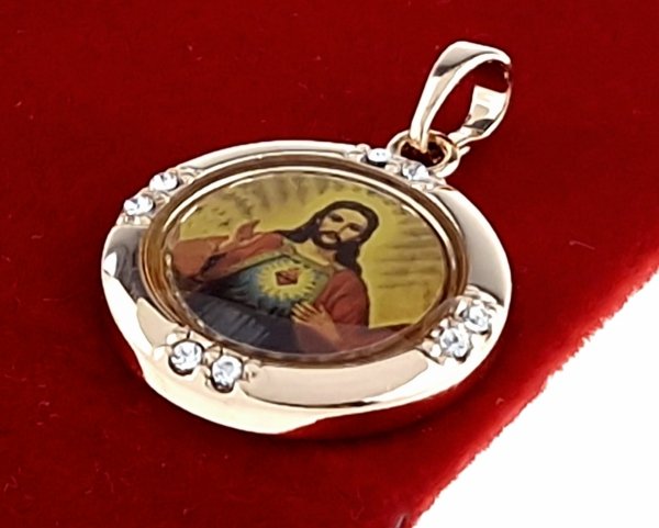 2668 Złota zawieszka pozłacana 18k Xuping medalik