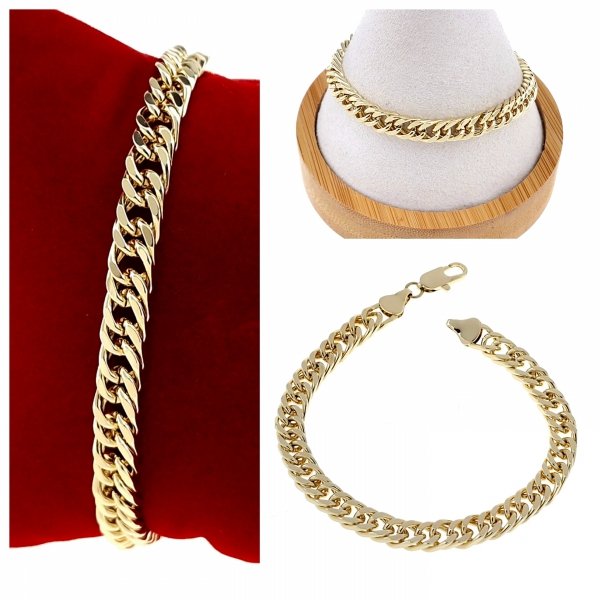1529 Bransoletka elegancka złota 20cm pozłacana 14k Xuping