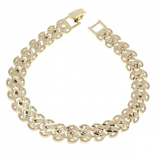 3093 Bransoletka złota elegancka 18cm pozłacana 14k Aisadi