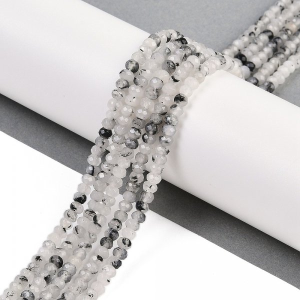 1815 Jadeit fasetowany okrągły kamień naturalny 4mm pasmo 38cm