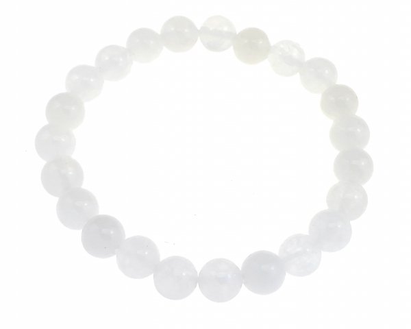 1932j Bransoletka kamień naturalny jadeit na gumce jubilerskiej