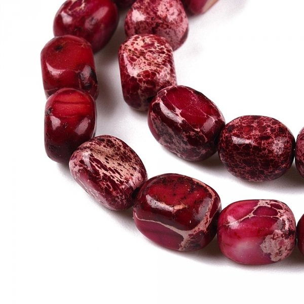 3131 Jaspis cesarski kamień naturalny 6mm pasmo 40cm