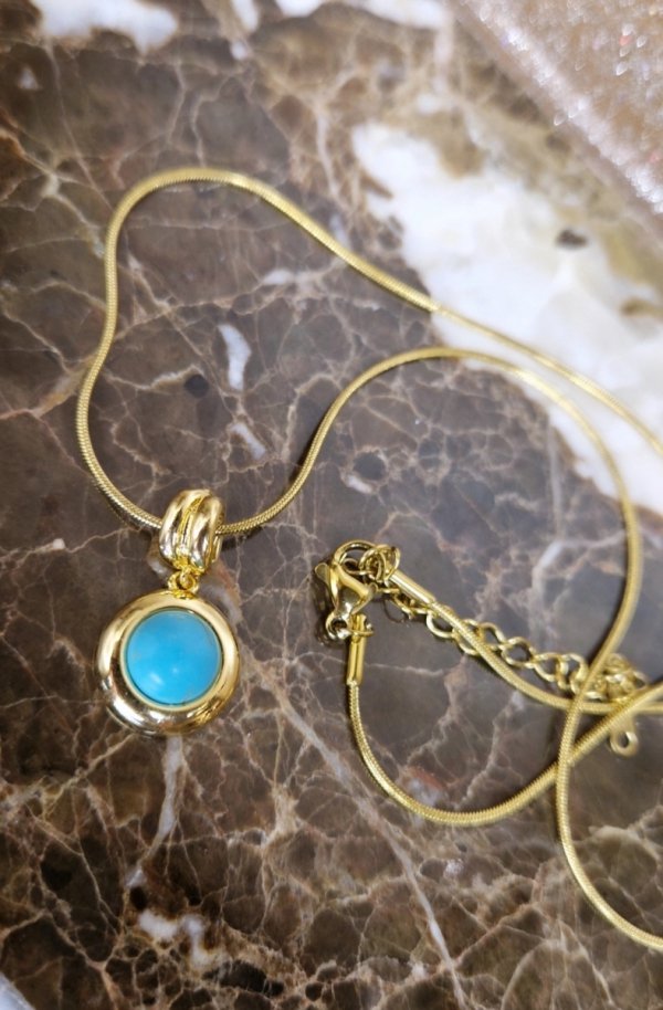 1937L Złoty łańcuszek naszyjnik 41+5 stal chirurgiczna 316L