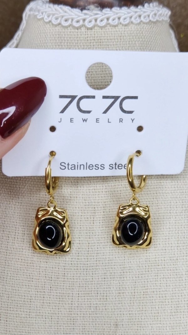 724 Kolczyki złote wtyczki stal chirurgiczna 316L nierdzewna