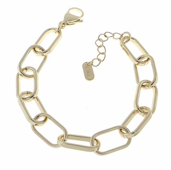 1786 Bransoletka elegancka złota 17+3cm pozłacana 14k 