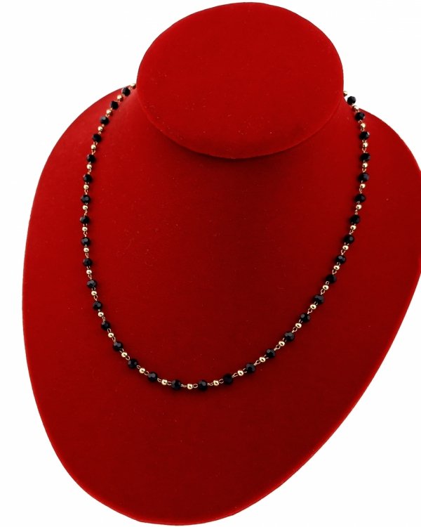 2457 Złoty łańcuszek 45+5 naszyjnik stal chirurgiczna nierdzewna 316L