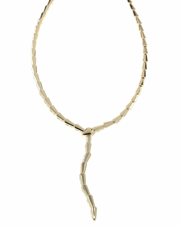 4946 Złoty łańcuszek naszyjnik 50cm pozłacany 14k krawatka