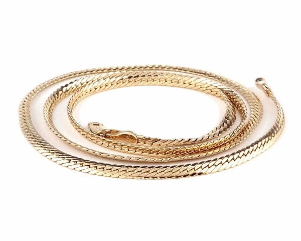 0145 Złoty łańcuszek 55cm 3mm pozłacany 18k Xuping 