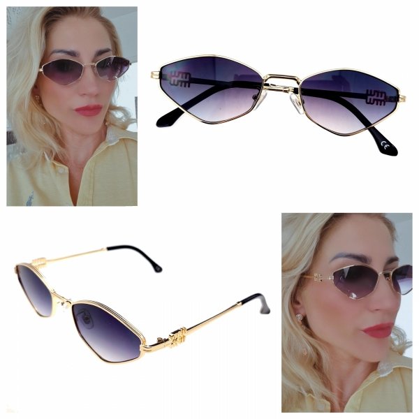 ok111 Damskie okulary przeciwsłoneczne muchy ozdobne UV400