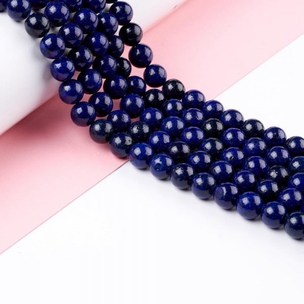 2356 Lapis lazuli kamień naturalny 10mm pasmo 38cm