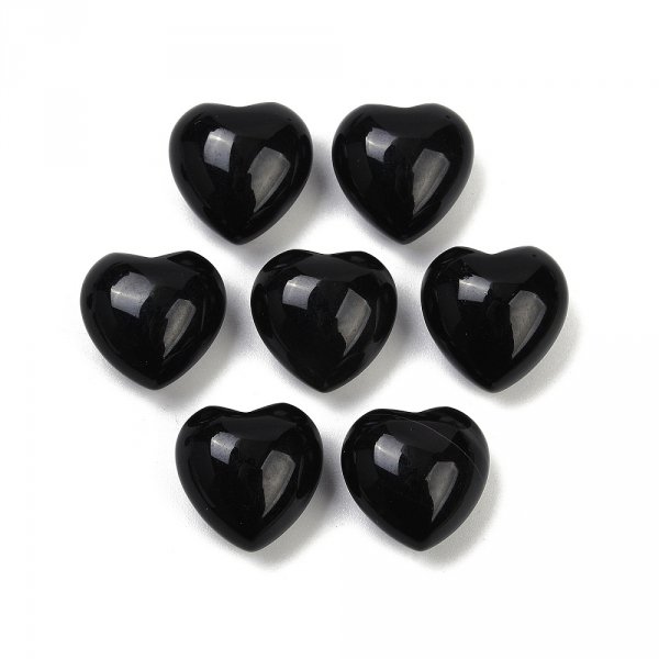 1919g Półprodukt do wyrobu biżuterii serce onyks kamień naturalny