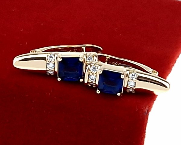 эксклюзивные серьги с позолотой swarovski