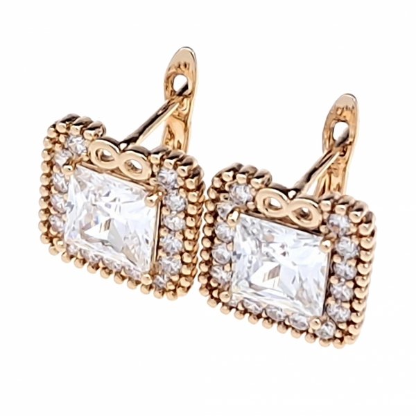 эксклюзивные серьги с позолотой swarovski