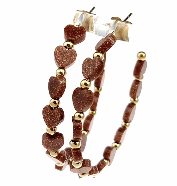 Золотые серьги из нержавеющей стали