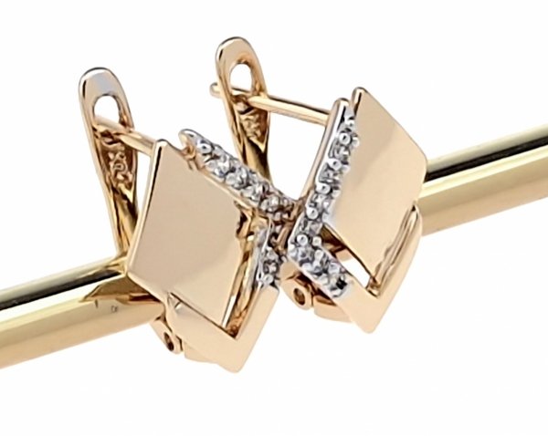 эксклюзивные серьги с позолотой swarovski