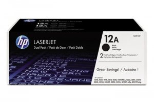 Oryginalny Toner Czarny HP LaserJet 1010, 1012, 1015, 1018, 1020, 1022, 3015, 3020, 3030, 3050, 3052, 3055, M1005 MFP, M1319F MFP (12A Q2612AD) (DWUPAK)