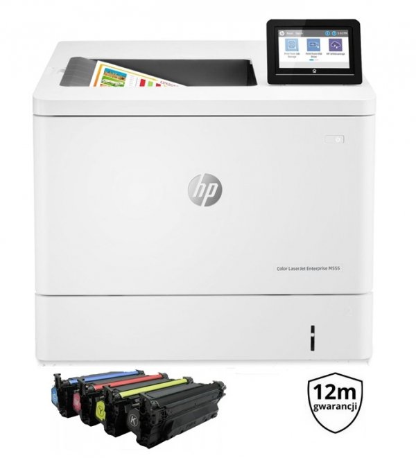 DUPLIKAT: Drukarka HP LaserJet M555dn | GW12 | LAN | SERWIS | DUPLEX | 24k  | 7ZU78A 