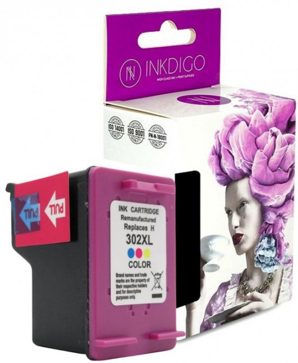 Tusz INKDIGO do HP 302 XL Color