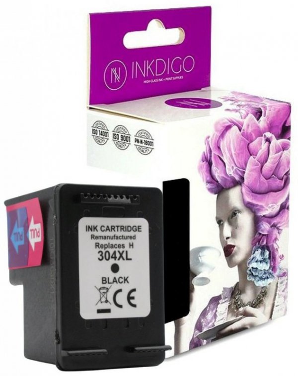 Tusz INKDIGO do HP 304 XL Black