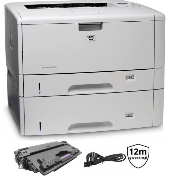 HP LaserJET 5200dtn | GW12 | TONER | LAN | SERWIS | A3+ | Q7543A