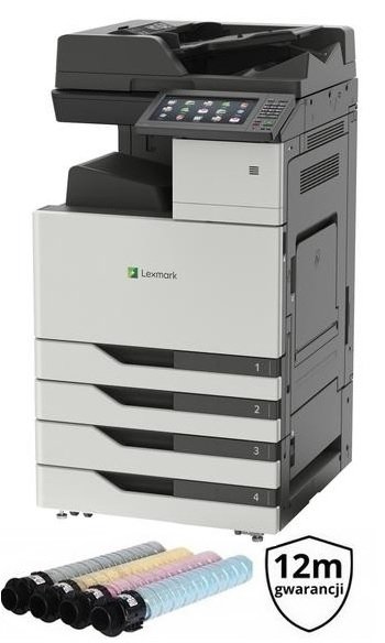 Lexmark CX922de MFP kolor | A3 | TONERY | GW12 | LAN | DADF | SERWIS 32C0231 DO 100K