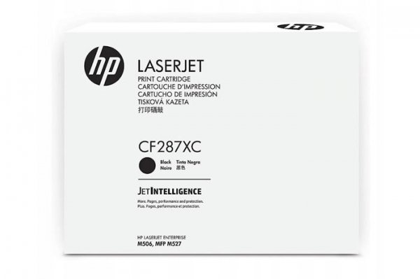 Oryginalny Toner Czarny HP LaserJet Enterprise M501, M506, M527 (87XC CF287XC), kompatybilne z CF287X