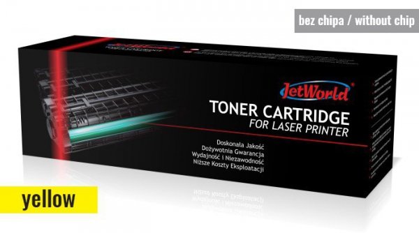 Toner JetWorld zamiennik HP 415X W2032X LaserJet Color Pro M454, M479 6K Yellow (toner bez chipa - należy przełożyć z kasety OEM