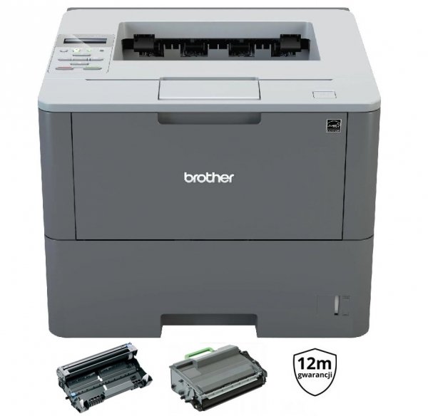 Drukarka Brother HL-L6250DN | A4 | LAN | DUPLEX | GW12 | BĘBEN + TONER 100% |  SERWIS