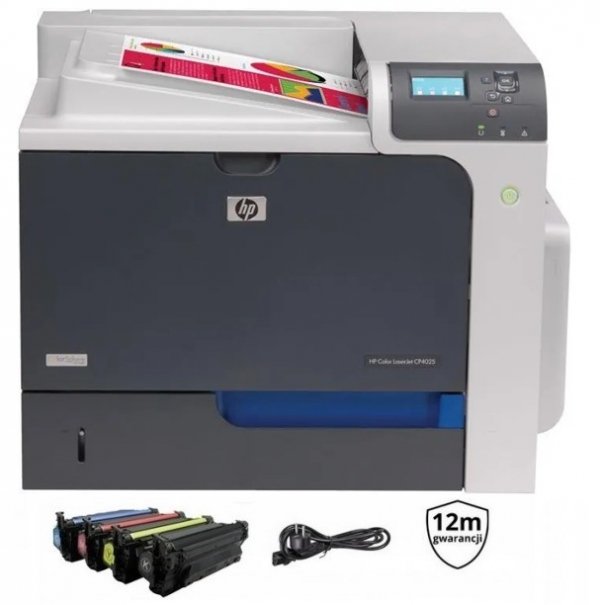HP Color LaserJet CP4025dn | duplex | LAN | kolor | po serwisie | toner | GW12