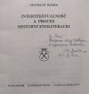 Stanisław Balbus Intertekstualność a proces historycznoliteracki