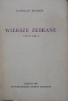 Stanisław Baliński • Wiersze zebrane 1927-1947