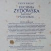 Piotr Bikont • Kuchnia żydowska Balbiny Przepiórko