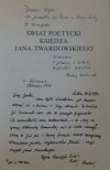 Andrzej Sulikowski • Świat poetycki księdza Jana Twardowskiego [dedykacja autorska]